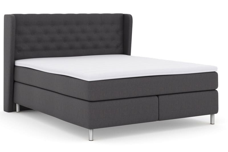 Select No 3 Komplett Sängpaket 210x210 Medium - Mörkgrå/Metall - Products - Möbler - Säng - Kontinentalsäng
