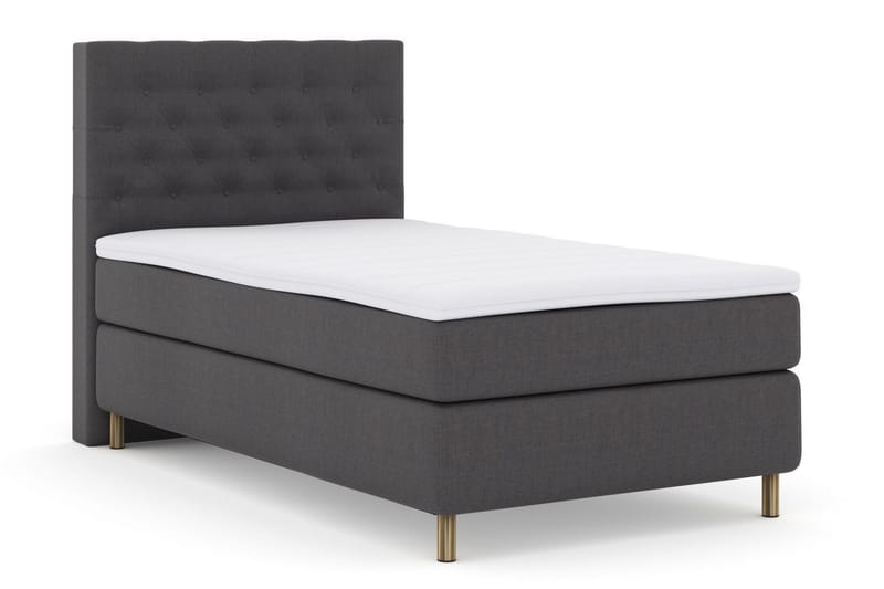 Select No 3 Kontinentalsäng 120x200 Medium - Mörkgrå/Koppar - Products - Möbler - Säng - Enkelsäng