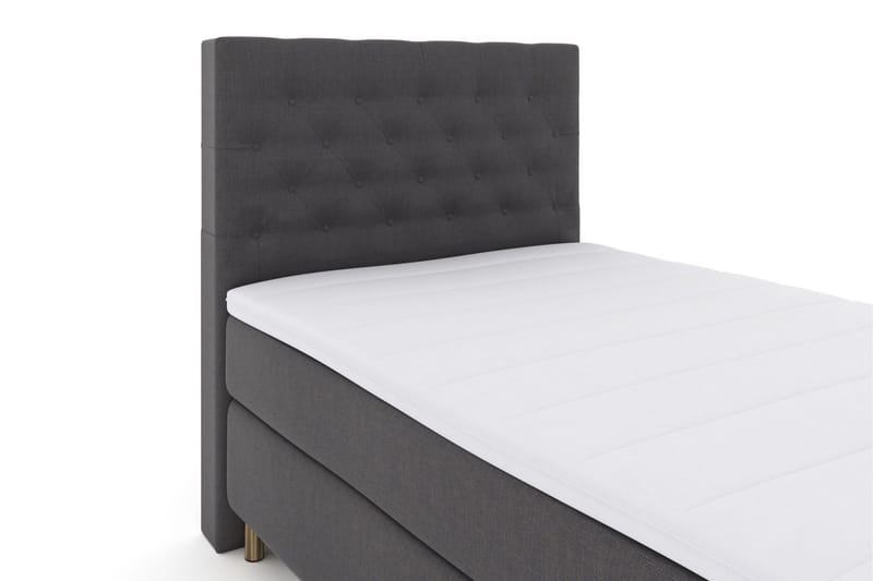 Select No 3 Kontinentalsäng 120x200 Medium - Mörkgrå/Koppar - Products - Möbler - Säng - Enkelsäng