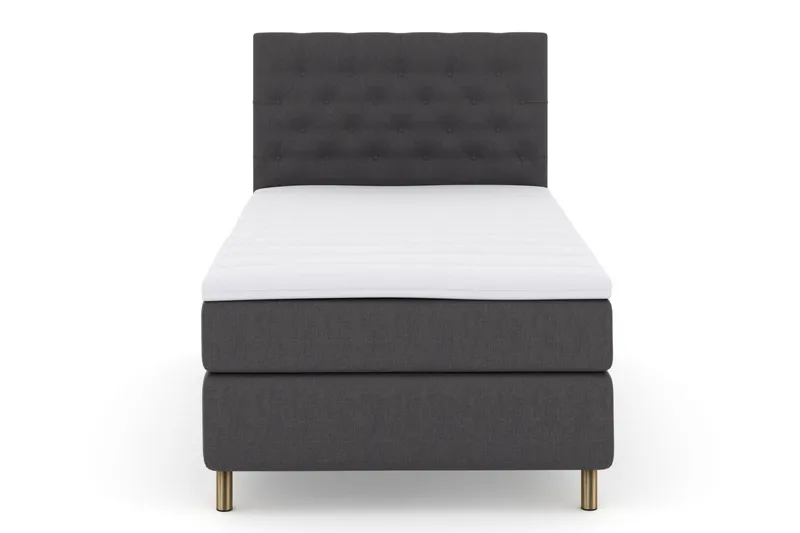 Select No 3 Kontinentalsäng 120x200 Medium - Mörkgrå/Koppar - Products - Möbler - Säng - Enkelsäng