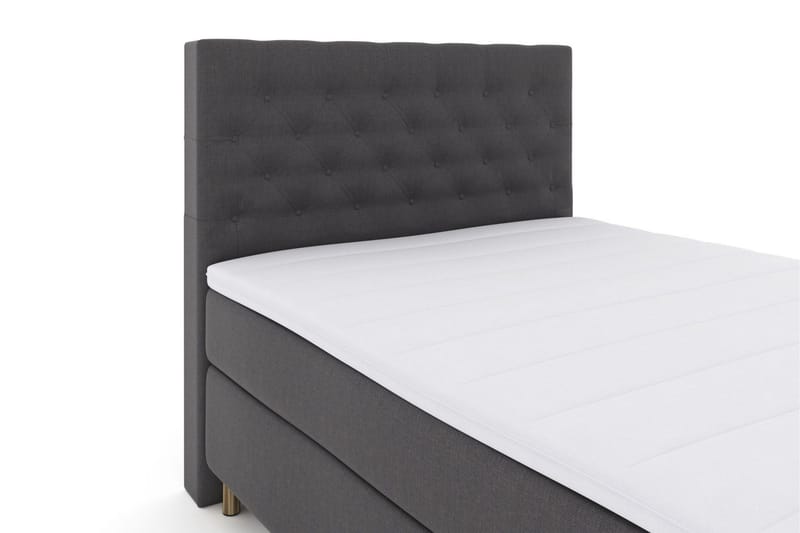 Select No 3 Kontinentalsäng 140x200 Fast - Mörkgrå/Koppar - Products - Möbler - Säng - Kontinentalsäng