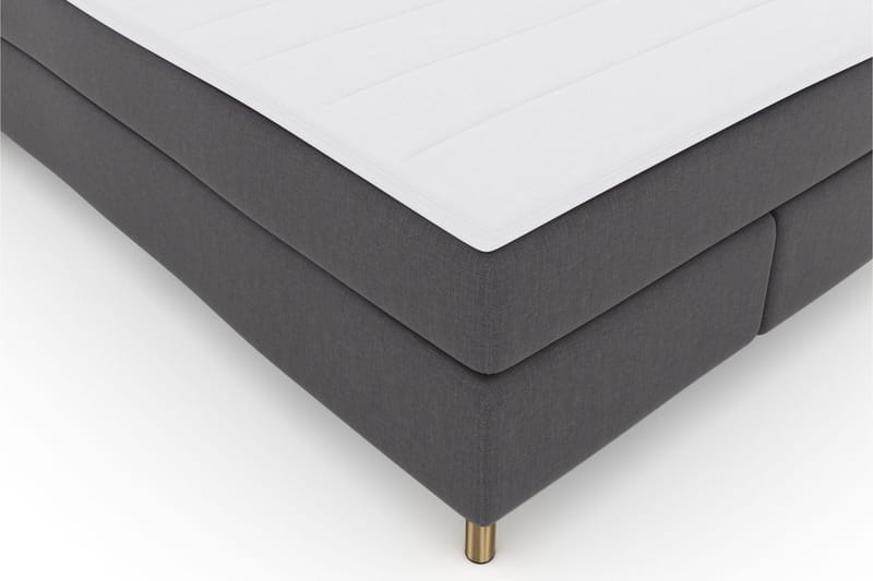 Select No 3 Kontinentalsäng 140x200 Fast - Mörkgrå/Koppar - Products - Möbler - Säng - Kontinentalsäng
