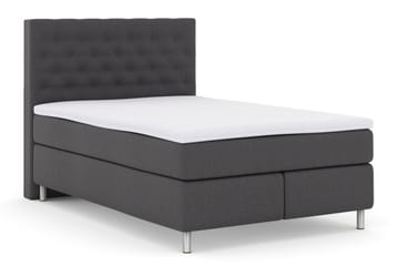 Select No 3 Kontinentalsäng 140x200 Medium - Mörkgrå/Metall - Products - Möbler - Säng - Kontinentalsäng