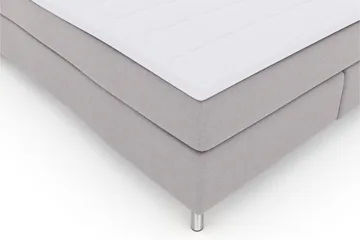 Select No 3 Kontinentalsäng 160x200 Fast - Ljusgrå/Metall - Products - Möbler - Säng - Kontinentalsäng
