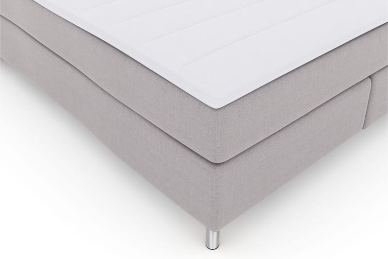 Select No 3 Kontinentalsäng 160x200 Fast - Ljusgrå/Metall - Products - Möbler - Säng - Kontinentalsäng