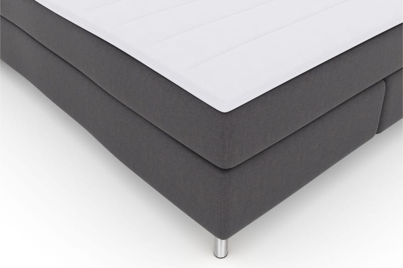 Select No 3 Kontinentalsäng 160x200 Fast - Mörkgrå/Metall - Products - Möbler - Säng - Kontinentalsäng