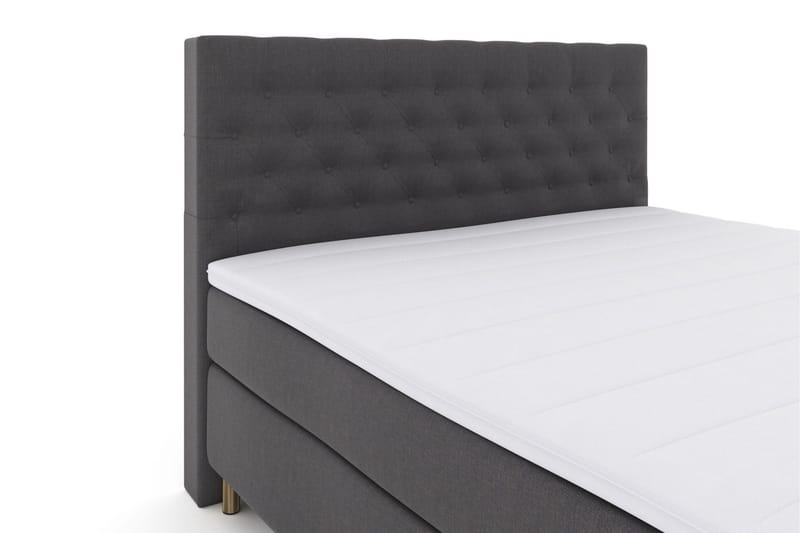Select No 3 Kontinentalsäng 160x200 Fast/Medium - Mörkgrå/Koppar - Products - Möbler - Säng - Kontinentalsäng