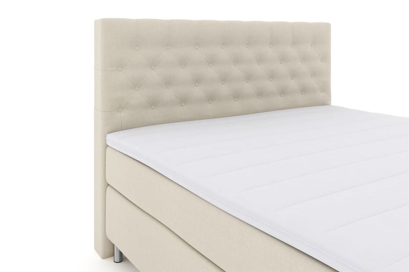 Select No 3 Kontinentalsäng 180x200 Fast - Beige/Metall - Products - Möbler - Säng - Kontinentalsäng