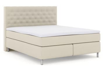 Select No 3 Kontinentalsäng 180x200 Fast - Beige/Metall - Products - Möbler - Säng - Kontinentalsäng