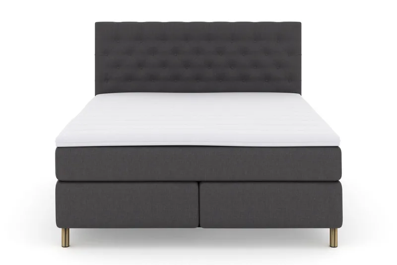 Select No 3 Kontinentalsäng 180x200 Fast - Mörkgrå/Koppar - Products - Möbler - Säng - Kontinentalsäng