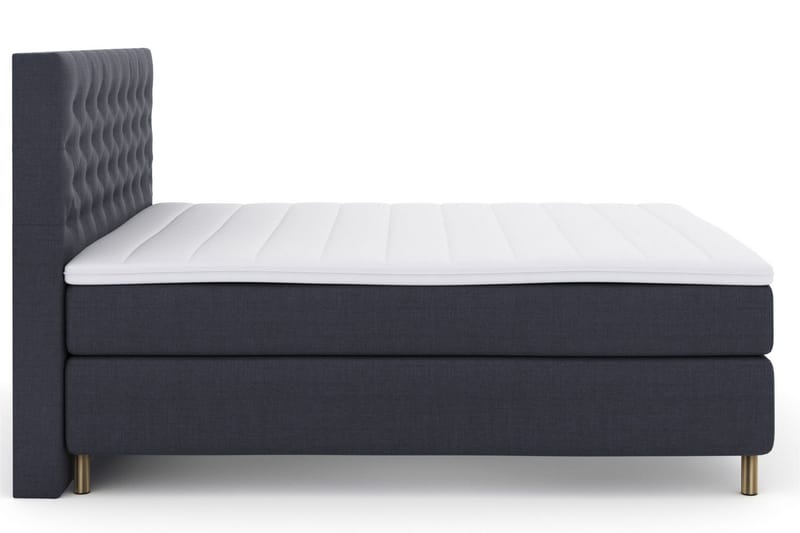 Select No 3 Kontinentalsäng 210x210 Fast/Medium - Blå/Koppar - Products - Möbler - Säng - Kontinentalsäng