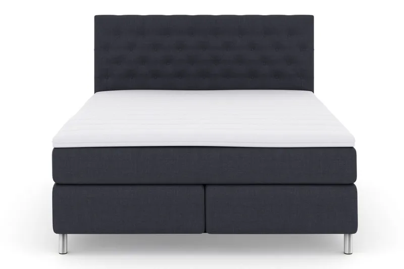 Select No 3 Kontinentalsäng 210x210 Medium - Blå/Metall - Products - Möbler - Säng - Kontinentalsäng