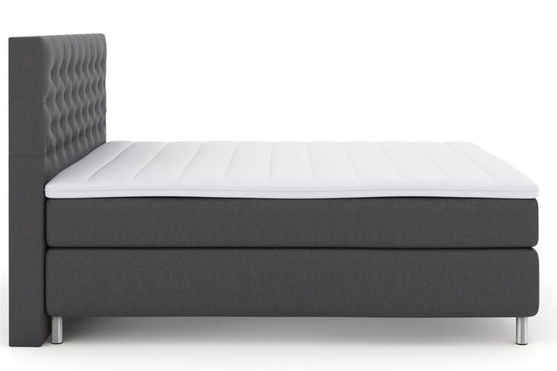 Select No 3 Kontinentalsäng 210x210 Medium - Mörkgrå/Metall - Products - Möbler - Säng - Kontinentalsäng