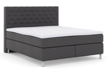 Select No 3 Kontinentalsäng 210x210 Medium - Mörkgrå/Metall - Products - Möbler - Säng - Kontinentalsäng