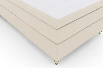 Select No 4 Komplett Sängpaket 120x200 Fast - Beige/Metall V-form - Products - Möbler - Säng - Enkelsäng