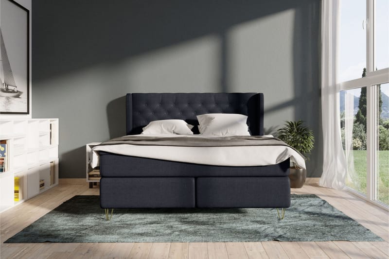 Select No 4 Komplett Sängpaket 120x200 Fast - Blå/Silver - Products - Möbler - Säng - Enkelsäng