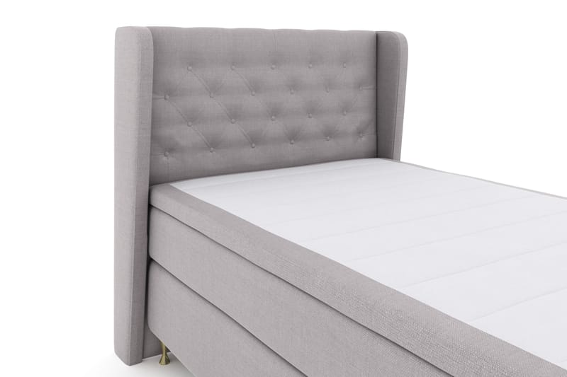 Select No 4 Komplett Sängpaket 120x200 Fast - Ljusgrå/Guld - Products - Möbler - Säng - Enkelsäng