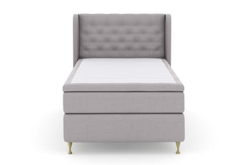 Select No 4 Komplett Sängpaket 120x200 Fast - Ljusgrå/Guld - Products - Möbler - Säng - Enkelsäng