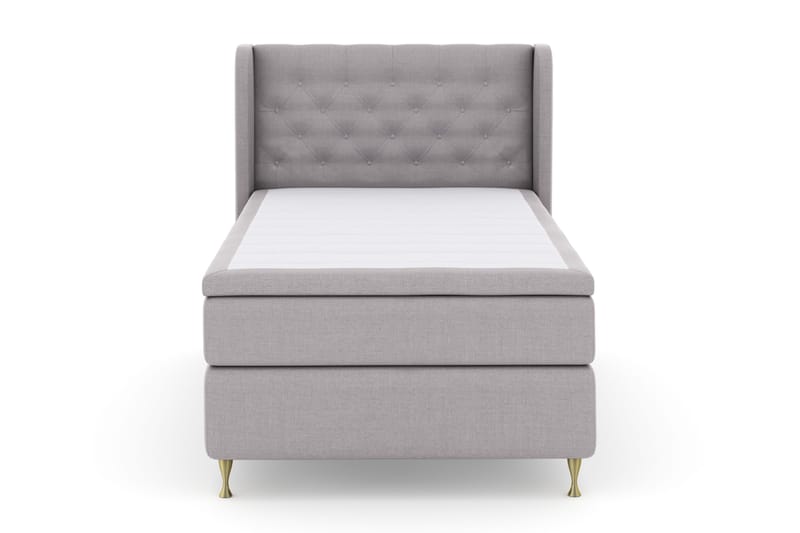 Select No 4 Komplett Sängpaket 120x200 Fast - Ljusgrå/Guld - Products - Möbler - Säng - Enkelsäng