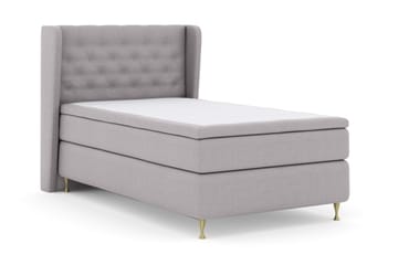 Select No 4 Komplett Sängpaket 120x200 Fast - Ljusgrå/Guld - Products - Möbler - Säng - Enkelsäng
