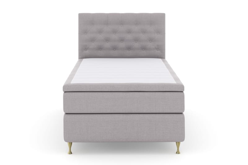 Select No 4 Komplett Sängpaket 120x200 Fast - Ljusgrå/Guld - Products - Möbler - Säng - Enkelsäng