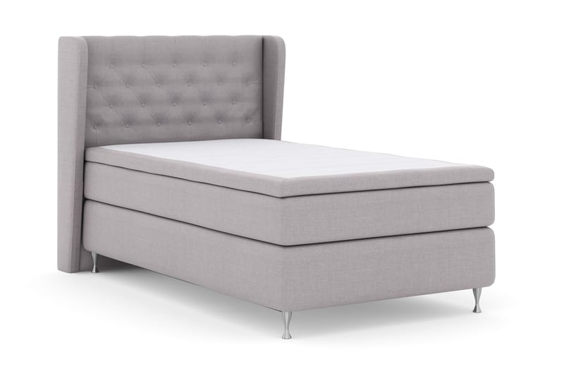 Select No 4 Komplett Sängpaket 120x200 Fast - Ljusgrå/Silver - Products - Möbler - Säng - Enkelsäng