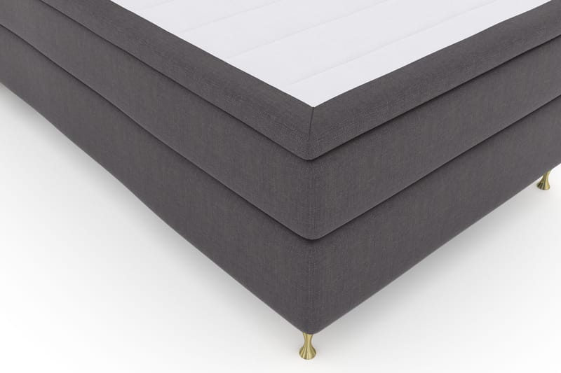 Select No 4 Komplett Sängpaket 120x200 Fast - Mörkgrå/Guld - Products - Möbler - Säng - Enkelsäng