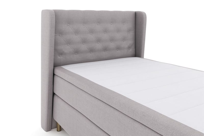 Select No 4 Komplett Sängpaket 120x200 Medium - Ljusgrå/Koppar - Products - Möbler - Säng - Enkelsäng