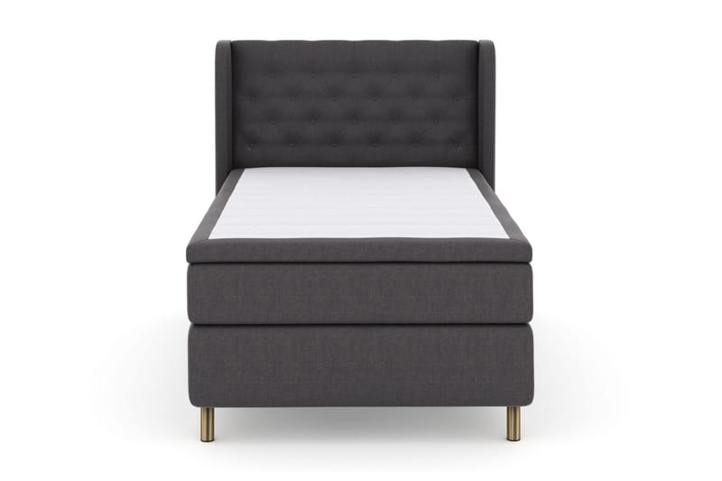 Select No 4 Komplett Sängpaket 120x200 Medium, Mörkgrå/Koppar