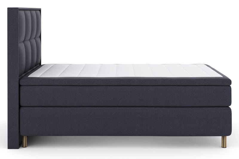 Select No 4 Komplett Sängpaket 140x200 Fast - Blå/Metall - Products - Möbler - Säng - Kontinentalsäng