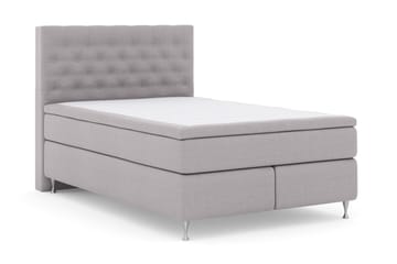 Select No 4 Komplett Sängpaket 140x200 Fast - Ljusgrå/Silver - Products - Möbler - Säng - Kontinentalsäng