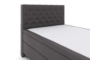 Select No 4 Komplett Sängpaket 140x200 Fast - Mörkgrå/Silver - Products - Möbler - Säng - Kontinentalsäng