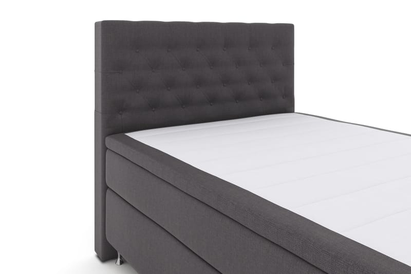 Select No 4 Komplett Sängpaket 140x200 Fast - Mörkgrå/Silver - Products - Möbler - Säng - Kontinentalsäng