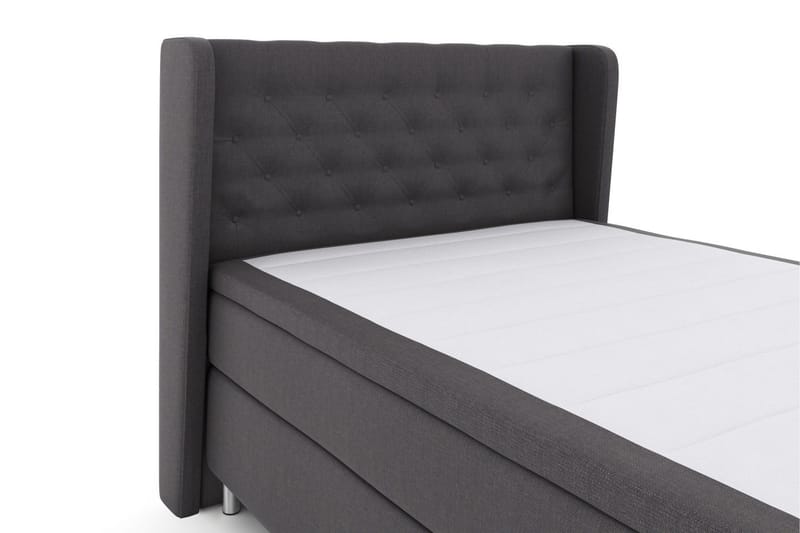 Select No 4 Komplett Sängpaket 140x200 Fast/Medium - Mörkgrå/Metall - Products - Möbler - Säng - Kontinentalsäng