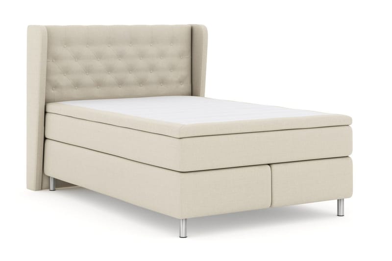 Select No 4 Komplett Sängpaket 140x200 Medium - Beige/Metall - Products - Möbler - Säng - Kontinentalsäng