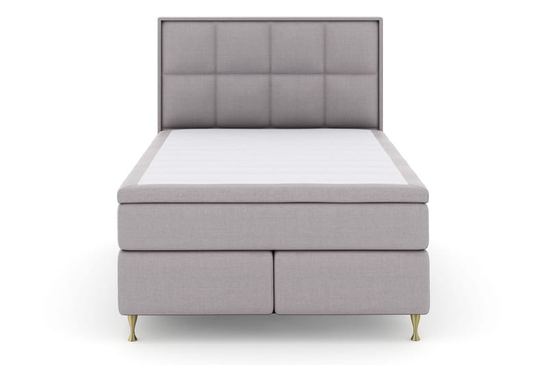 Select No 4 Komplett Sängpaket 140x200 Medium - Ljusgrå/Guld - Products - Möbler - Säng - Kontinentalsäng