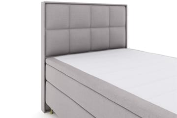Select No 4 Komplett Sängpaket 140x200 Medium - Ljusgrå/Guld - Products - Möbler - Säng - Kontinentalsäng