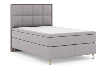 Select No 4 Komplett Sängpaket 140x200 Medium - Ljusgrå/Guld - Products - Möbler - Säng - Kontinentalsäng