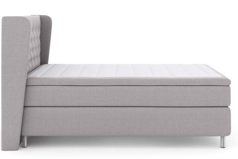 Select No 4 Komplett Sängpaket 140x200 Medium - Ljusgrå/Metall - Products - Möbler - Säng - Kontinentalsäng