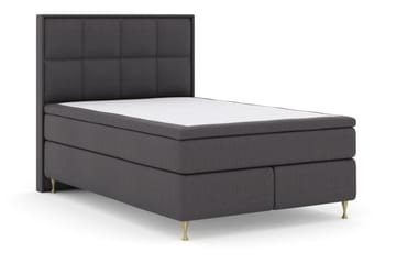 Select No 4 Komplett Sängpaket 140x200 Medium - Mörkgrå/Guld - Products - Möbler - Säng - Kontinentalsäng
