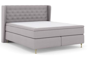 Select No 4 Komplett Sängpaket 160x200 Fast - Ljusgrå/Guld - Products - Möbler - Säng - Kontinentalsäng