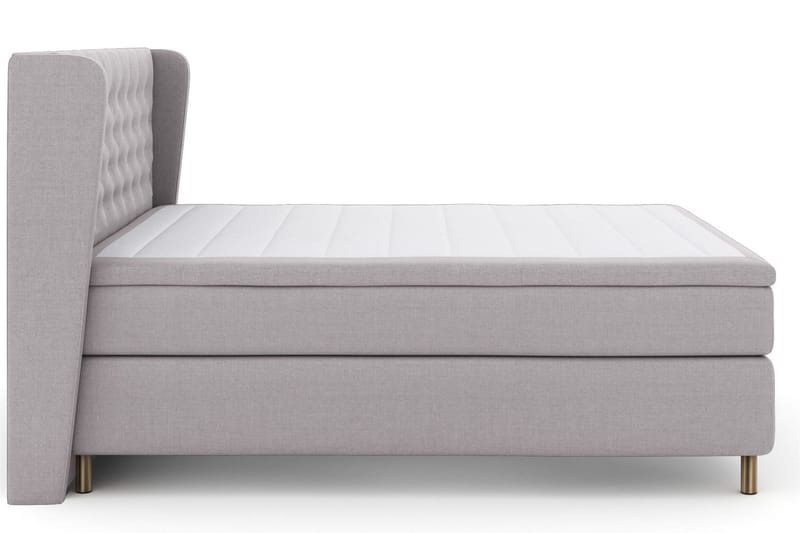 Select No 4 Komplett Sängpaket 160x200 Fast/Medium - Ljusgrå/Koppar - Products - Möbler - Säng - Kontinentalsäng