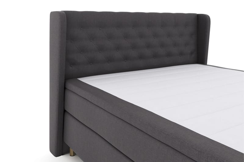 Select No 4 Komplett Sängpaket 160x200 Fast/Medium - Mörkgrå/Koppar - Products - Möbler - Säng - Kontinentalsäng