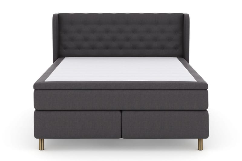 Select No 4 Komplett Sängpaket 160x200 Fast/Medium - Mörkgrå/Koppar - Products - Möbler - Säng - Kontinentalsäng