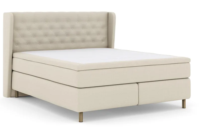 Select No 4 Komplett Sängpaket 180x200 Fast - Beige/Koppar - Products - Möbler - Säng - Kontinentalsäng