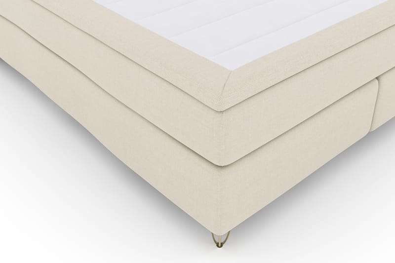 Select No 4 Komplett Sängpaket 180x200 Fast - Beige/Metall V-form - Products - Möbler - Säng - Kontinentalsäng