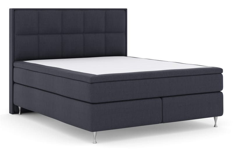 Select No 4 Komplett Sängpaket 180x200 Fast - Blå/Silver - Products - Möbler - Säng - Kontinentalsäng