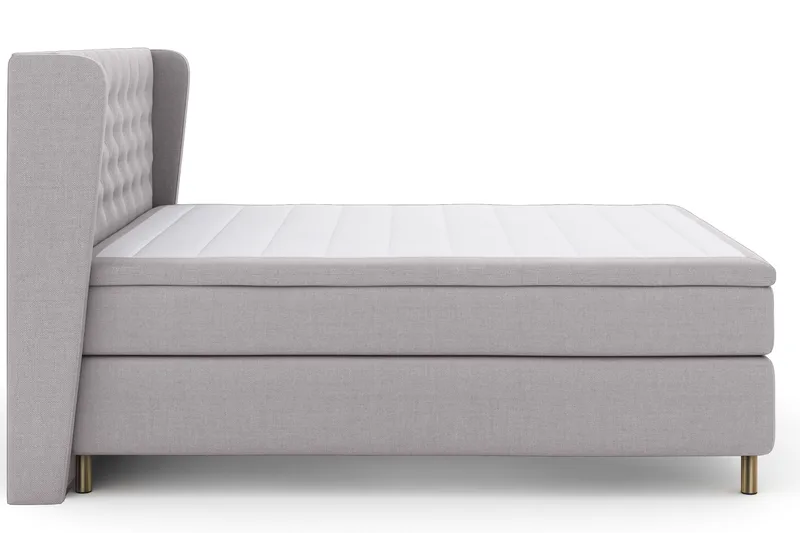 Select No 4 Komplett Sängpaket 180x200 Fast - Ljusgrå/Koppar - Products - Möbler - Säng - Kontinentalsäng