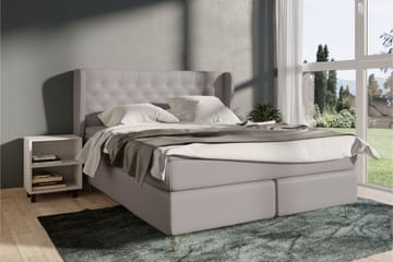 Select No 4 Komplett Sängpaket 180x200 Fast - Ljusgrå/Silver - Products - Möbler - Säng - Kontinentalsäng