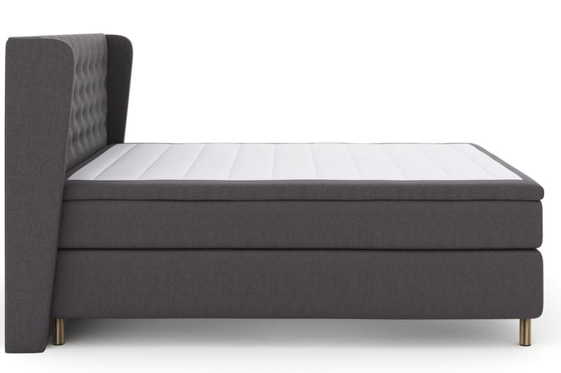 Select No 4 Komplett Sängpaket 180x200 Fast - Mörkgrå/Koppar - Products - Möbler - Säng - Kontinentalsäng